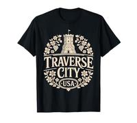 Recuerdo de Cereza del Castillo del Patrimonio de Michigan de Traverse Camiseta