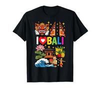 Recuerdo de Cultura de Viajes I Love Bali Indonesia Camiseta