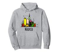 Recuerdo de España colorido para el turista de Madrid Sudadera con Capucha
