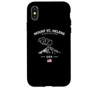 Recuerdo de expedición al volcán Mount St. Helens Washington USA Carcasa para iPhone X/XS
