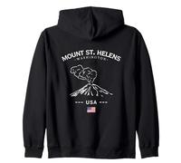 Recuerdo de expedición al volcán Mount St. Helens Washington USA Sudadera con Capucha