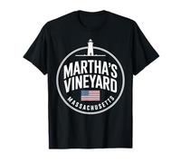 Recuerdo de Faro Vintage de Marthas Vineyard Massachusetts Camiseta