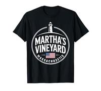 Recuerdo de Faro Vintage de Marthas Vineyard Massachusetts Camiseta