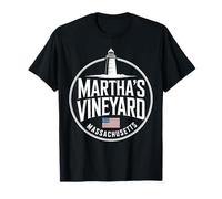Recuerdo de Faro Vintage de Marthas Vineyard Massachusetts Camiseta