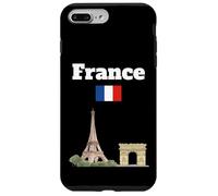 Recuerdo de Francia Torre Eiffel Arco del Triunfo Bandera Francesa Carcasa para iPhone 7 Plus/8 Plus