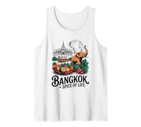 Recuerdo de frutas del templo del elefante de Bangkok, Tailandia Camiseta sin Mangas