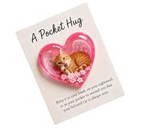 Recuerdo de gato en forma de corazón, de tarjeta sentimental, colección de apoyo de aliento, de regalo de condolencias con diseño emocional, tarjetas de recuerdo familiares, pieza