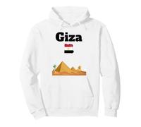 Recuerdo de Giza Pirámides de Egipto y Esfinge Bandera egipcia Sudadera con Capucha