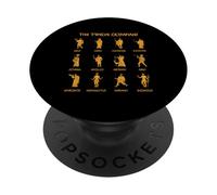 Recuerdo de Grecia de la mitología Antigua Griega de los Doce Dioses olímpicos PopSockets PopGrip Adhesivo