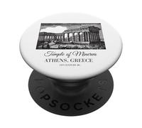 Recuerdo de la Acrópolis Atenas Templo del Partenón de Minerva Kids PopSockets PopGrip Adhesivo