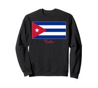 Recuerdo de la Bandera Cubana de Cuba Sudadera