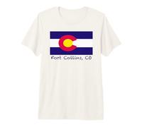 Recuerdo de la Bandera de Colorado de Fort Collins Camiseta Premium