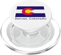 Recuerdo de la Bandera de Denver Colorado USA PopSockets PopGrip para MagSafe