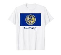 Recuerdo de la Bandera de Gering Nebraska USA Camiseta gráfica económica