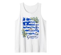 Recuerdo de la Bandera de Grecia de Atenas para la Familia, Mujeres, Hombres, niños Camiseta sin Mangas