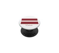 Recuerdo de la Bandera de Letonia PopSockets PopGrip Adhesivo