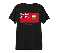 Recuerdo de la Bandera de Ontario Canadá Camiseta Premium