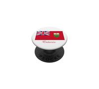 Recuerdo de la Bandera de Ontario Canadá PopSockets PopGrip Adhesivo