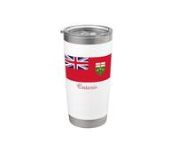 Recuerdo de la bandera de Ontario Canadá Vaso térmico de acero inoxidable de doble pared