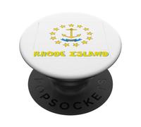 Recuerdo de la Bandera de Rhode Island USA PopSockets PopGrip Adhesivo