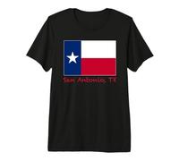 Recuerdo de la Bandera de San Antonio Texas USA Camiseta Premium