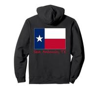 Recuerdo de la Bandera de San Antonio Texas USA Sudadera con Capucha