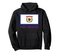 Recuerdo de la Bandera de West Virginia USA Sudadera con Capucha