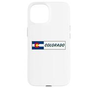 Recuerdo de la bandera del estado de Colorado Carcasa para iPhone 15