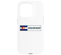 Recuerdo de la bandera del estado de Colorado Carcasa para iPhone 15 Pro