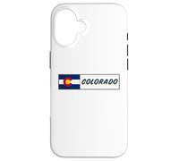 Recuerdo de la bandera del estado de Colorado Carcasa para iPhone 16