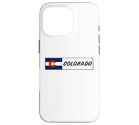 Recuerdo de la bandera del estado de Colorado Carcasa para iPhone 16 Pro