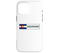 Recuerdo de la bandera del estado de Colorado Carcasa para iPhone 16 Pro Max