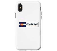 Recuerdo de la bandera del estado de Colorado Carcasa para iPhone X/XS
