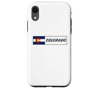 Recuerdo de la bandera del estado de Colorado Carcasa para iPhone XR