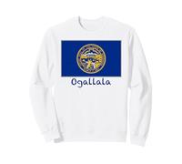 Recuerdo de la Bandera del Estado de Ogallala Nebraska Sudadera