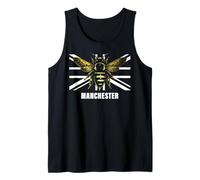 Recuerdo de la Bandera del Reino Unido de Manchester Bee Camiseta sin Mangas