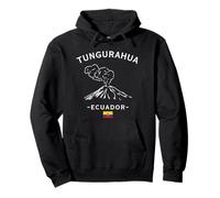 Recuerdo de la bandera ecuatoriana del volcán Tungurahua Ecuador Sudadera con Capucha