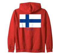 Recuerdo de la Bandera finlandesa de Finlandia Sudadera con Capucha