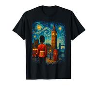 Recuerdo de la Cabina telefónica roja de Londres Noche Estrellada Camiseta