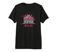 Recuerdo de la Catedral del Duomo de Ti Amo de Milán Italia Camiseta Premium