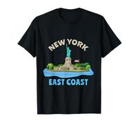 Recuerdo de la Estatua de la Libertad Costa Este de Nueva York Camiseta