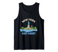 Recuerdo de la Estatua de la Libertad Costa Este de Nueva York Camiseta sin Mangas