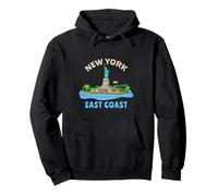Recuerdo de la Estatua de la Libertad Costa Este de Nueva York Sudadera con Capucha