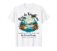 Recuerdo de la isla del Pico de Santo Tomé y Príncipe Camiseta