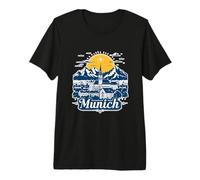 Recuerdo de la montaña del Castillo de Múnich Alemania München Camiseta Premium