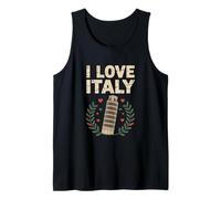 Recuerdo de la Torre Pisa I Love Italy Camiseta sin Mangas
