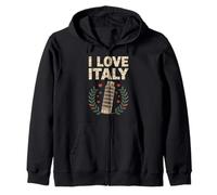 Recuerdo de la Torre Pisa I Love Italy Sudadera con Capucha