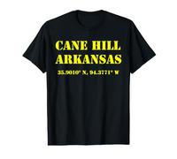 Recuerdo de Las coordenadas de Cane Hill Arkansas Camiseta gráfica económica