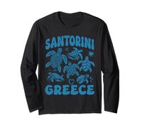 Recuerdo de las Tortugas Marinas de Santorini Islas Mediterráneas Griegas Manga Larga