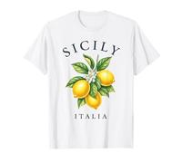 Recuerdo de limón Vintage de Sicilia Italia para Viajes en la Costa de Amalfi Camiseta